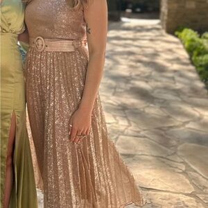 Halter sparkly dress